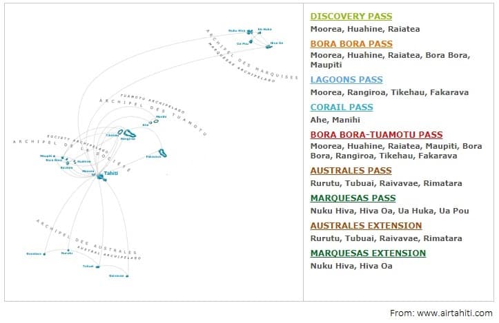 Air Tahiti Pass map